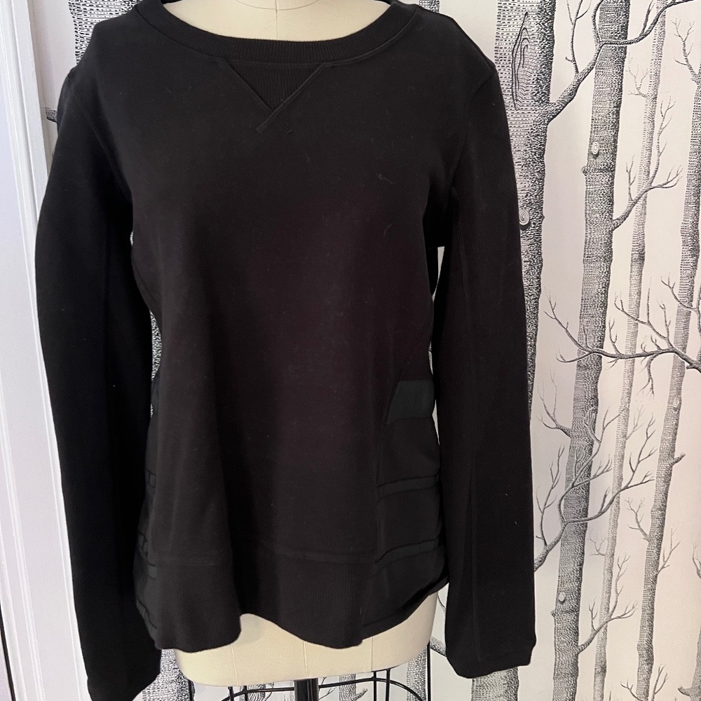 Lululemon Black Sweatshirt with Peplum Back